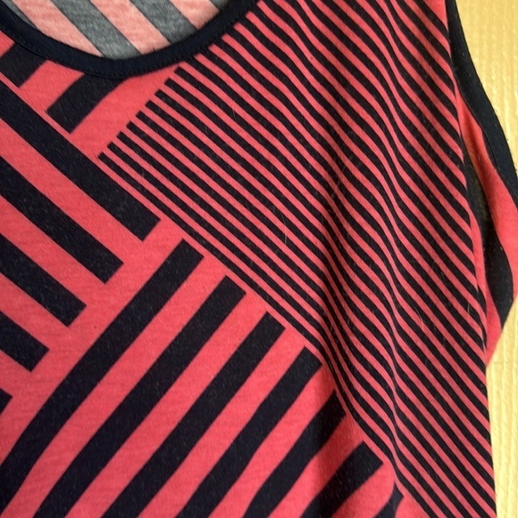 Pink and Black Striped Maxi Dress - Picture 3 of 3